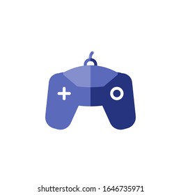 game console, game controller, joystick game button flat style vector icon