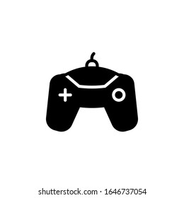 game console, game controller, joystick game button solid style vector icon