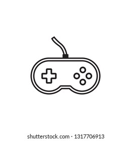 game console, controller, joystick icon vector