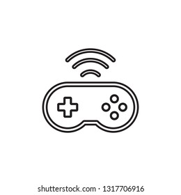 game console, controller, joystick icon vector