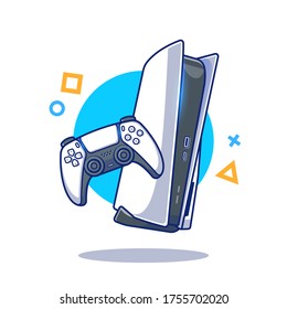 Game Console Controller Sport Vector Icon Illustration. Technology Game Icon Concept Isolated Premium Vector. Flat Cartoon Style 