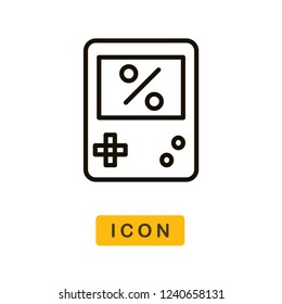  Game console cyber monday vector icon