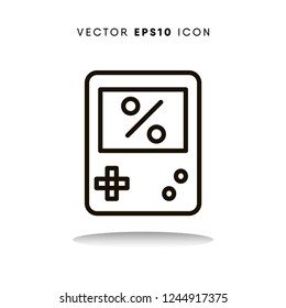  Game console cyber monday vector icon