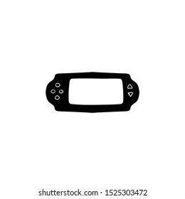 game console doodle icon vector hand drawing 