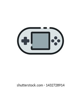 game console. Filled style. Vector illustration