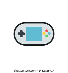 game console. Filled style. Vector illustration