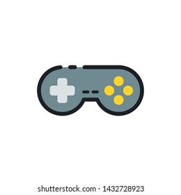 game console. Filled style. Vector illustration