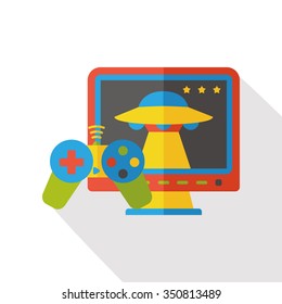 Game console flat icon