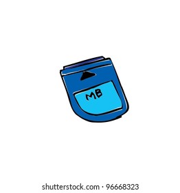 game console gadget and joypad with color - vector illustration