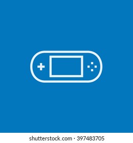 Game console gadget line icon.