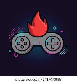 Game console graphic design vector concept