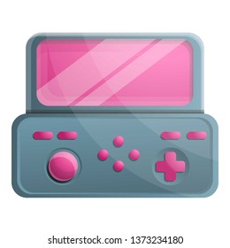 Game console icon. Cartoon of game console vector icon for web design isolated on white background