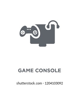 Game console icon. Game console design concept from Entertainment collection. Simple element vector illustration on white background.