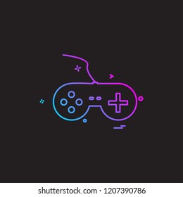 Game console icon design vector 