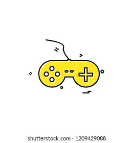 Game console icon design vector 