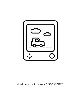 game console icon. Element of baby and toys for mobile concept and web apps. Thin line  icon for website design and development, app development. Premium icon on white background
