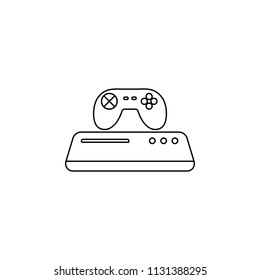 game console icon. Element of cybersport icon for mobile concept and web apps. Thin line game console icon can be used for web and mobile