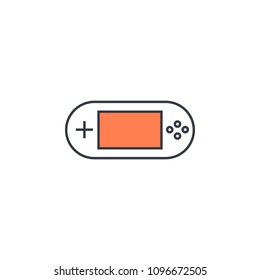 game console icon. Element of web icon with one color for mobile concept and web apps. Thin line game console icon can be used for web and mobile. Premium icon on white background