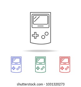 game console icon. Elements in multi colored icons for mobile concept and web apps. Icons for website design and development, app development on white background