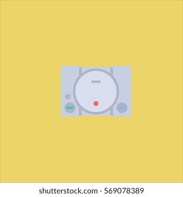 game console icon flat design