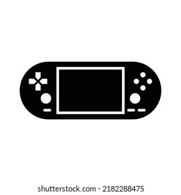 Game Console icon, full black. Suitable for content design, poster, banner, or video editing needs