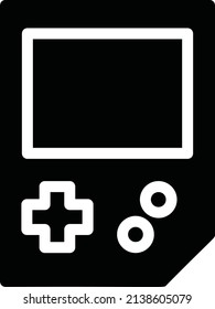 Game Console Icon, Gaming Sign And Symbol Isolated On White Background. Game Icon for Mobile Apps.