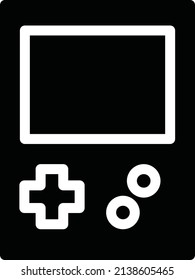 Game Console Icon, Gaming Sign And Symbol Isolated On White Background. Game Icon for Mobile Apps.