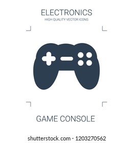 game console icon. high quality filled game console icon on white background. from electronics collection flat trendy vector game console symbol. use for web and mobile