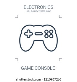 game console icon. high quality line game console icon on white background. from electronics collection flat trendy vector game console symbol. use for web and mobile