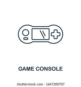 Game Console icon from household collection. Simple line Game Console icon for templates, web design and infographics