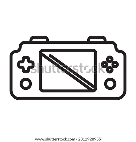 game console icon illsutration logo design