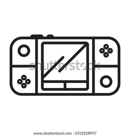 game console icon illsutration logo design