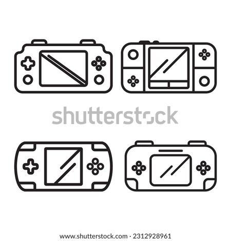 game console icon illsutration logo design