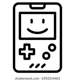 game console icon illustration for web app, etc