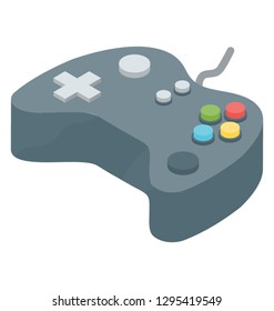 Game console icon in isometric vector