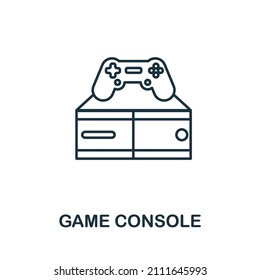 Game Console icon. Line element from home rest collection. Linear Game Console icon sign for web design, infographics and more.