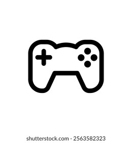 Game Console Icon Line Style Design Web and Mobile Vector Illustration.