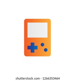 game console icon logo illustration with simple modern style and flat gradient concept design vector eps 10