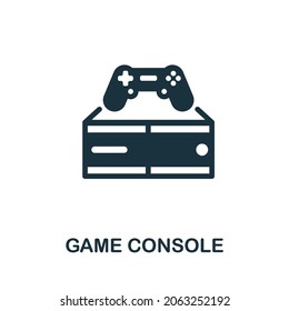 Game Console icon. Monochrome sign from home rest collection. Creative Game Console icon illustration for web design, infographics and more