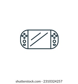 Game console icon. Monochrome simple sign from entertainment collection. Game console icon for logo, templates, web design and infographics.