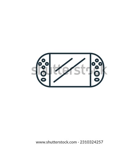 Game console icon. Monochrome simple sign from entertainment collection. Game console icon for logo, templates, web design and infographics.