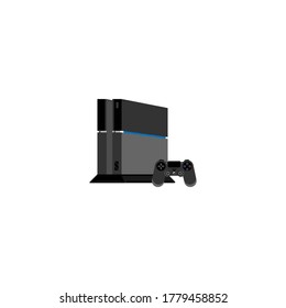 Game console icon on a white background 3d. Vector EPS10