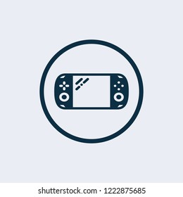 Game console icon. Game play station icon