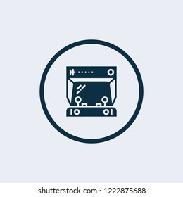 Game console icon. Game play station icon