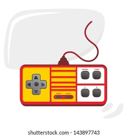 game console icon red and yellow