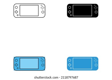 game console icon set illustration vector