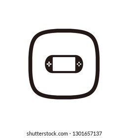 Game console icon sign symbol