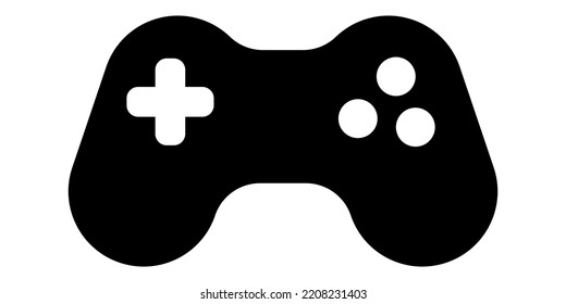 Game console icon, sign, symbol. Vector isolated on white background.