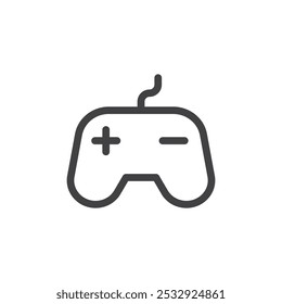 Spielekonsolensymbol Einfache Kontur, Vektorlogo