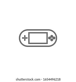 game console icon. Simple thin line, outline vector of web icons for ui and ux, website or mobile application